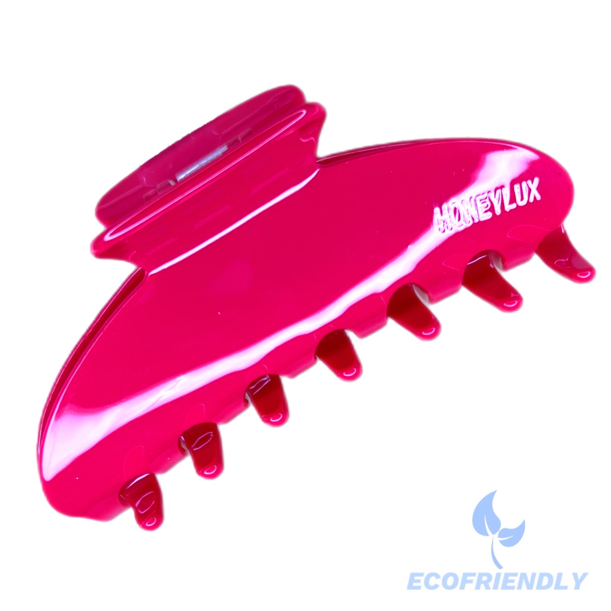 Ecofriendly Acetate Round Claw - Fuchsia